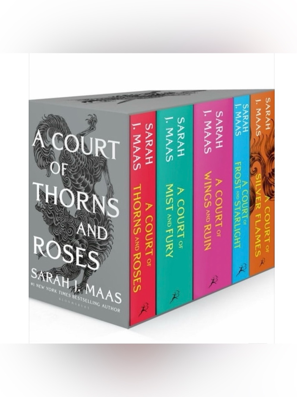 Sarah J. Maas Colorful Hardcover Book Box Set - Multi